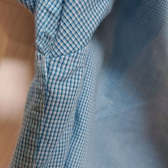 Cigar Box button up mens size xl Micro Checkered Button Up Shirt - Picture 7 of 9